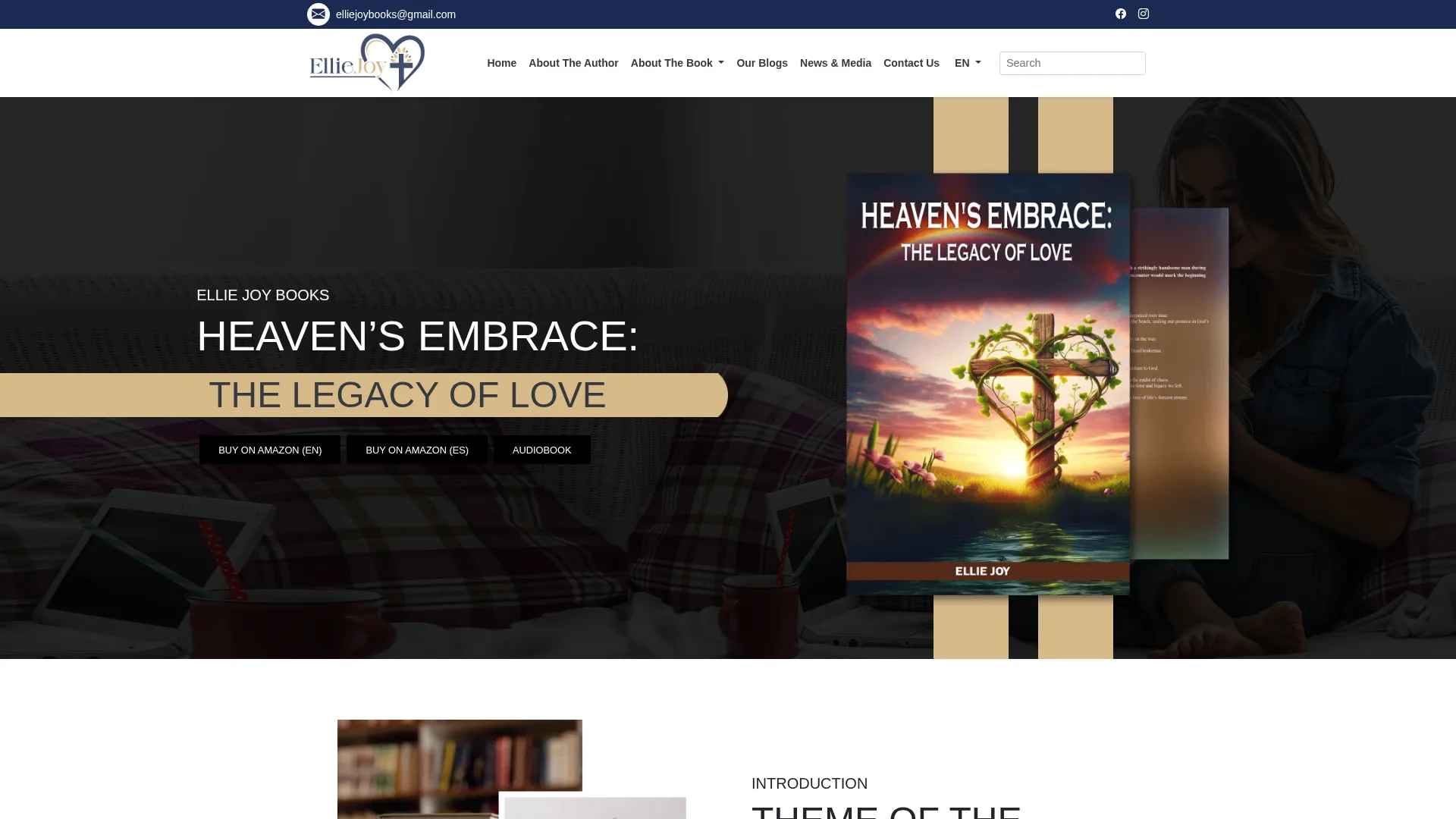 Ellie Joy Books website homepage